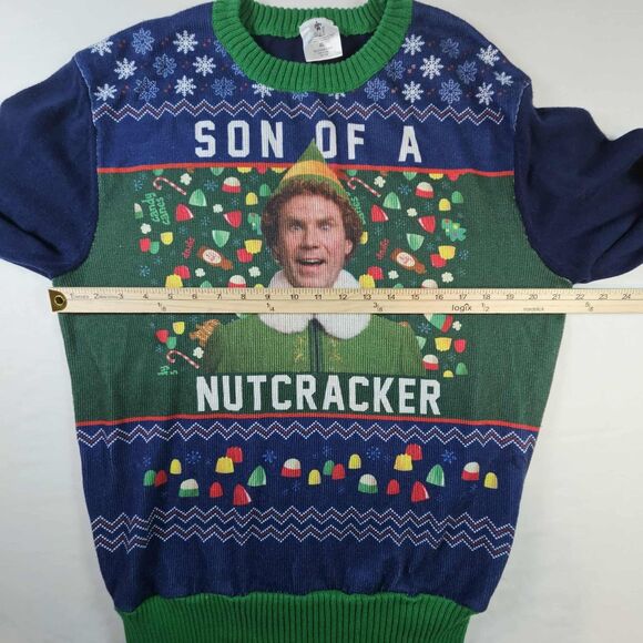 Elf Son of a Nutcracker Will Ferrell Sweater XL Pullover Ugly Christmas Sweater - Picture 4 of 10